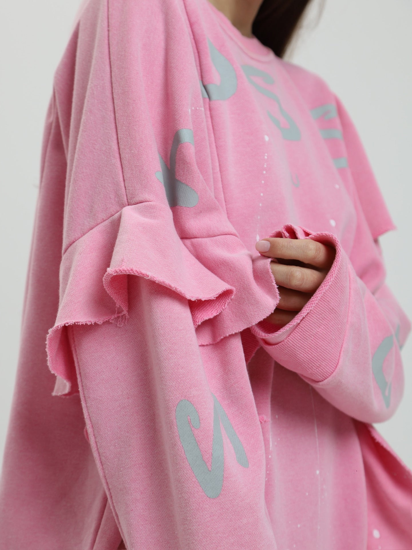 Women's Fashion Round Neck Loose Ruffle Casual Dress