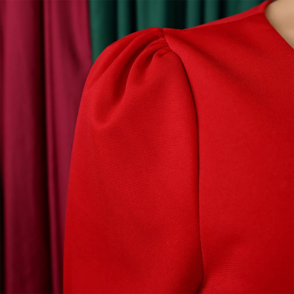 Plus Size African Women Long Sleeve Solid Loose Wide Leg Jumpsuit 18