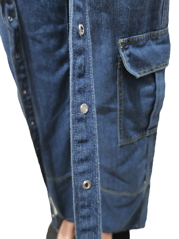 WomenCasual Accordion Baggy Denim Pants 12