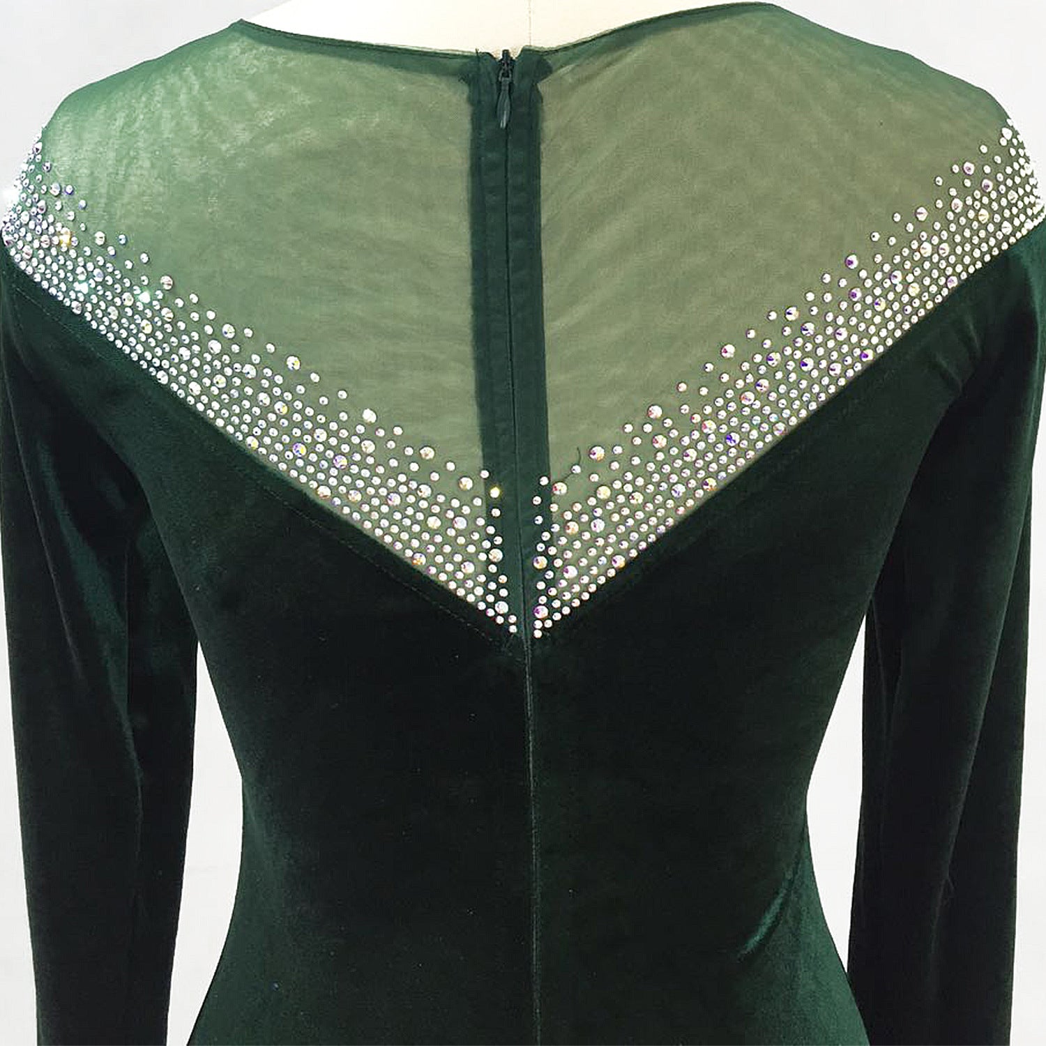 velvet Formal Party Evening Dress Winter Long Sleeve Corporate Annual Meeting Long Fishtail Party Dress 28