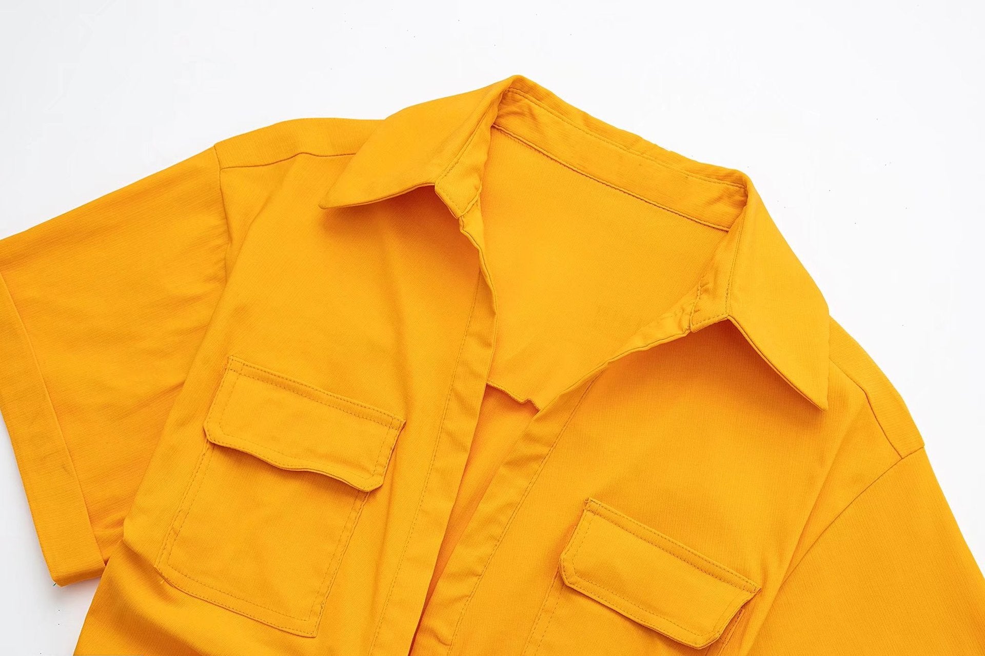 Summer Stretch Linen Blend Multicolor Short Shirt For Women 12