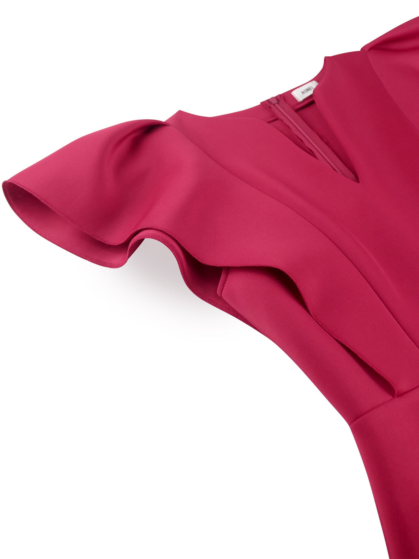 V-Neck Flying Sleeve Ruffle Patchwork Slim Bodycon Formal Party Evening Dress 12