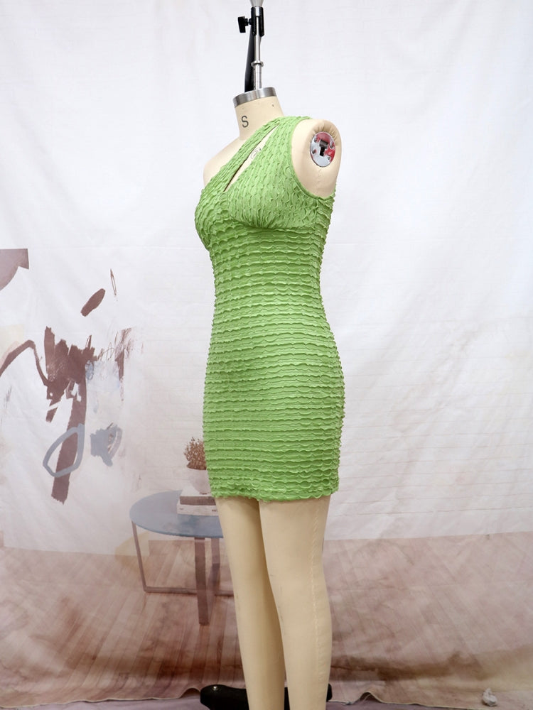 Womens Sexy Slash Shoulder Bodycon Dress 8