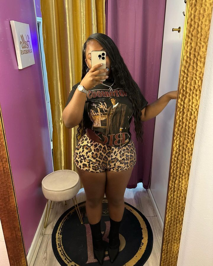 Women sequin shorts 7