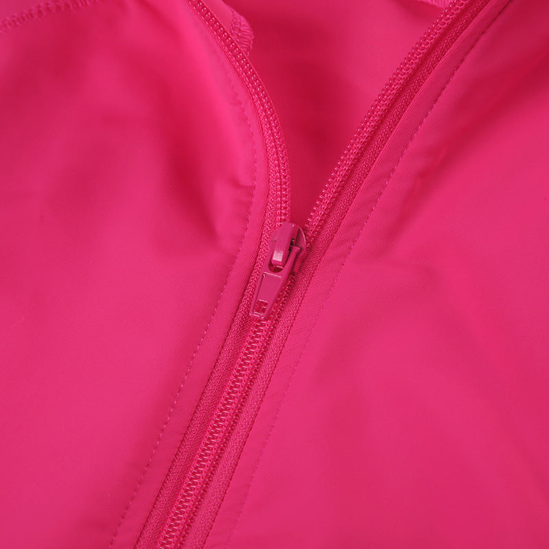 Women Basic Solid Fitted zipper short-sleeved T-shirt Bodycon skirt two-piece set 16