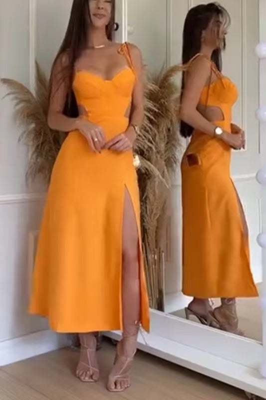 Women Summer Elegant Strap Dress