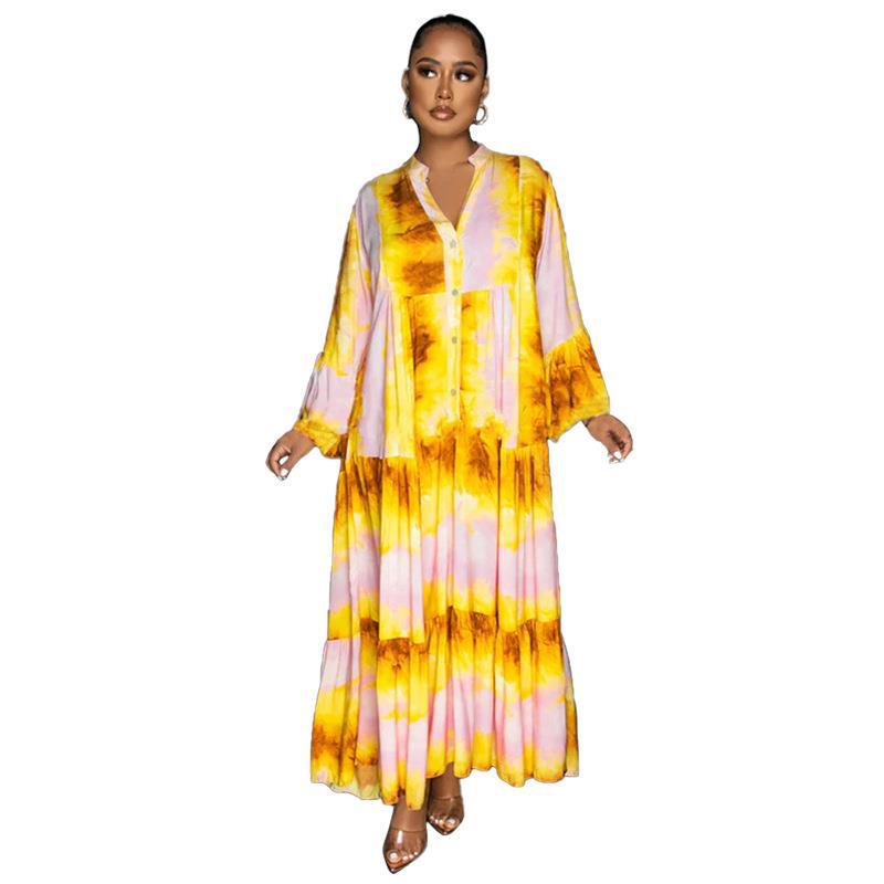 Women printed loose long skirt 9