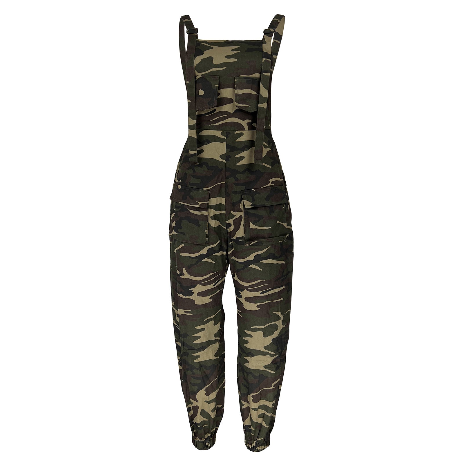 Casual Women's Loose Camo Cargo Jumpsuit Overalls 7