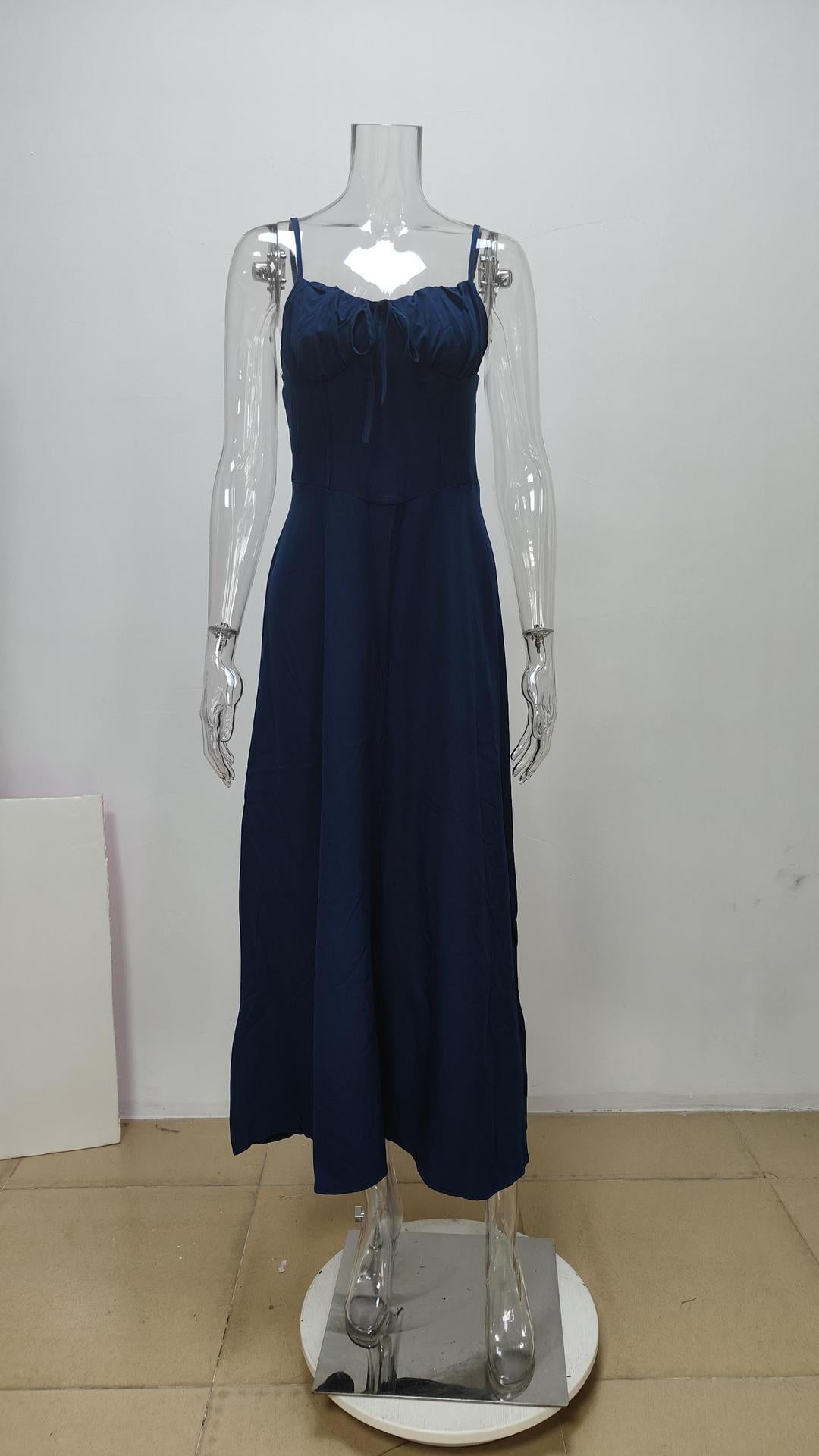 Women elegant lace solid dress 15