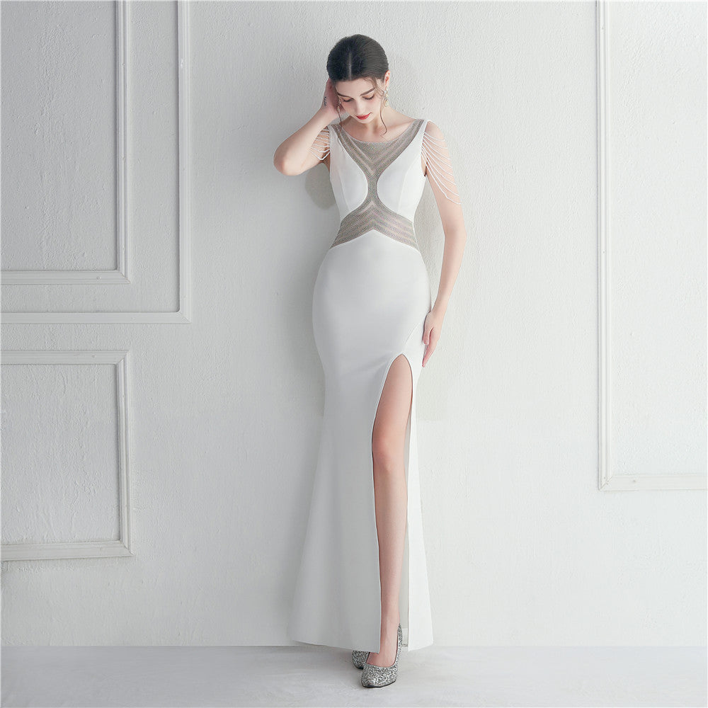 Beaded Gown Dinner Prom Long Evening Dress