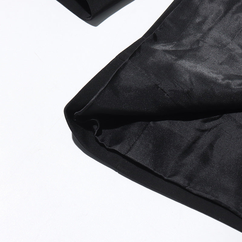 Women V-neck Beaded Diamond Blazer 15