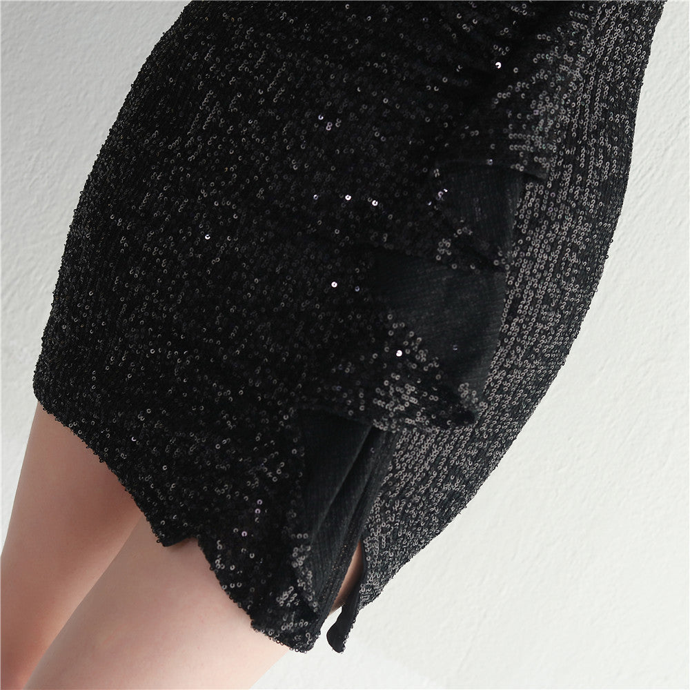 Beaded Sequin Nightclub Party Sexy Bodycon Short Dress 27