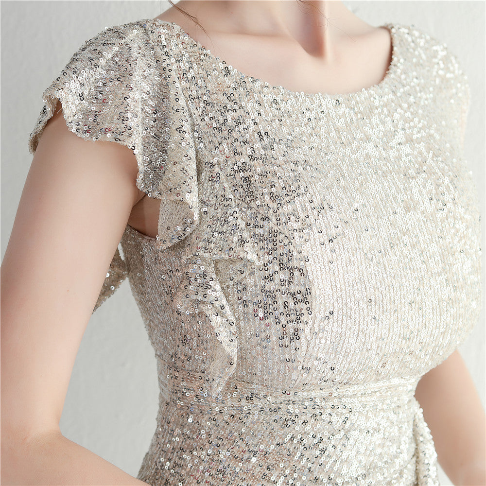 Beaded Sequin Nightclub Party Sexy Bodycon Short Dress 36