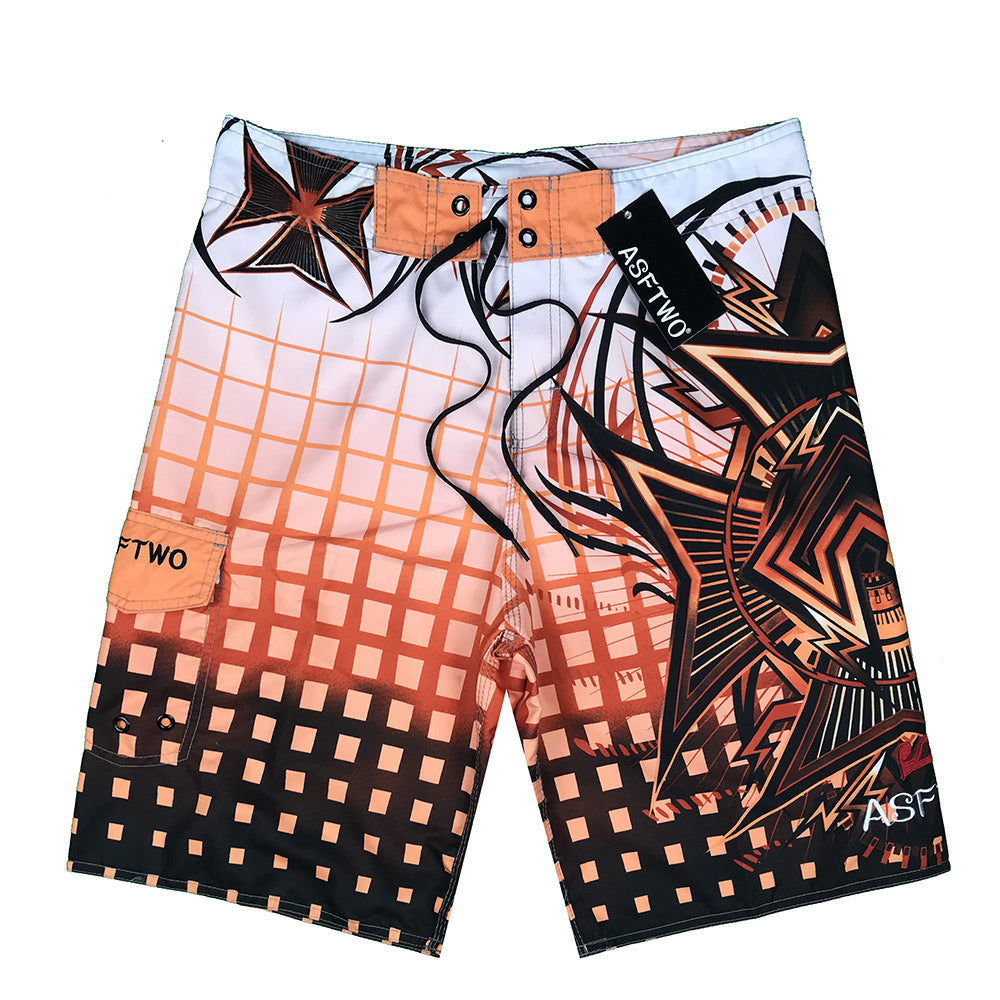 Men's fitness surfing quick-drying beach pants shorts 37