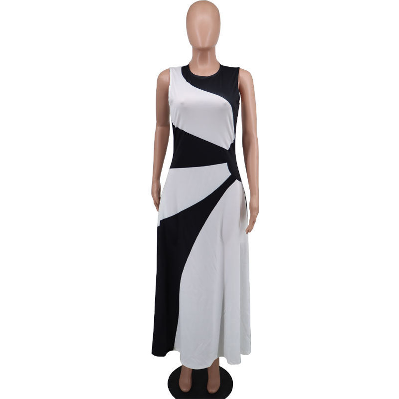 Spring And Autumn Women's Sleeveless Casual Long Dress 5