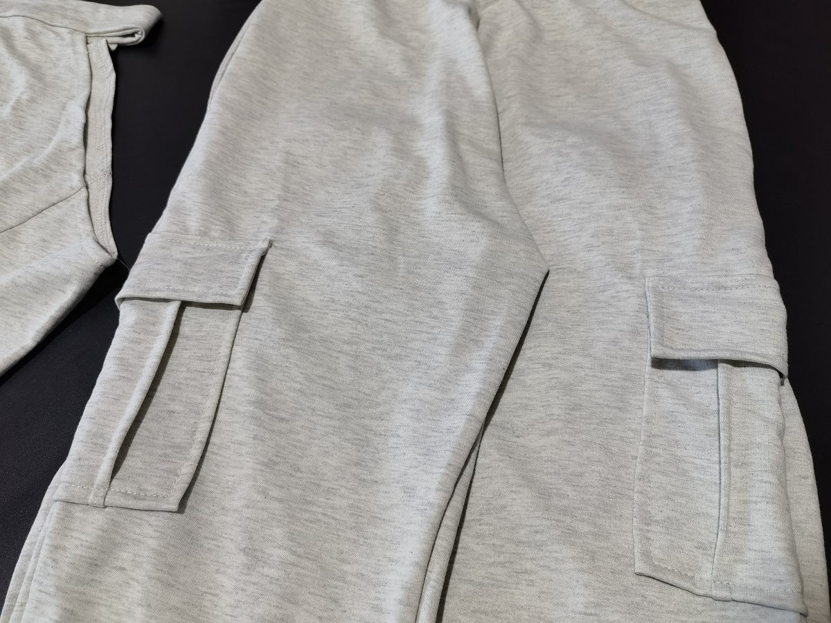 Women's Casual Sports Tight Fitting Zipper Top Butt Lift Pants Two Piece Set 18