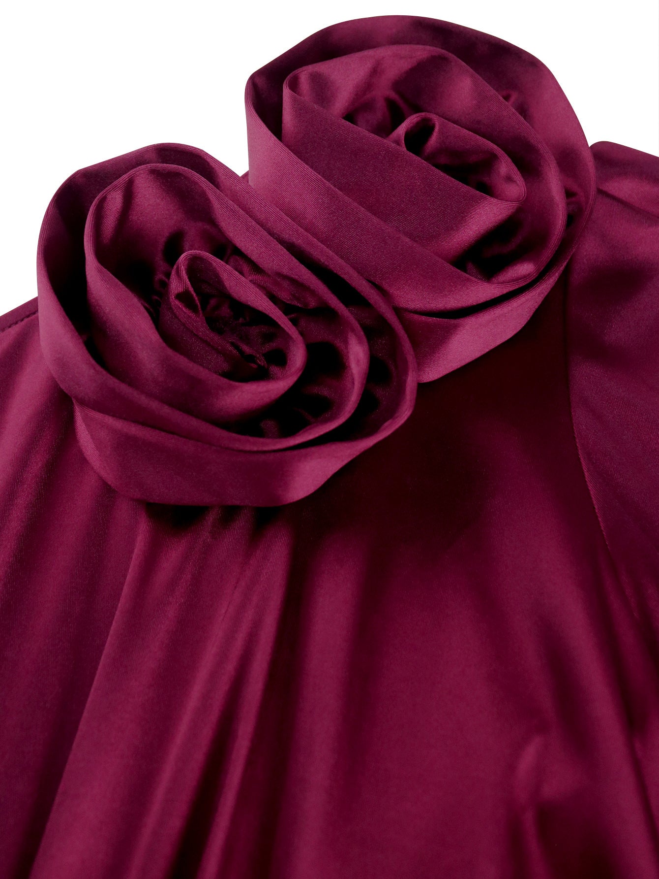 Flower One Shoulder Elegant Formal Party Dress 6