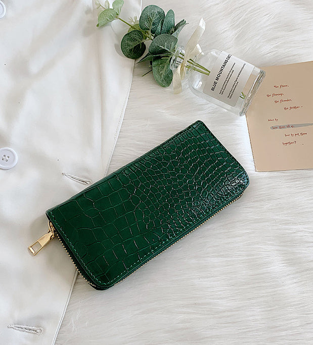 French Pattern Long Zipper Clutch Women's Wallet 31