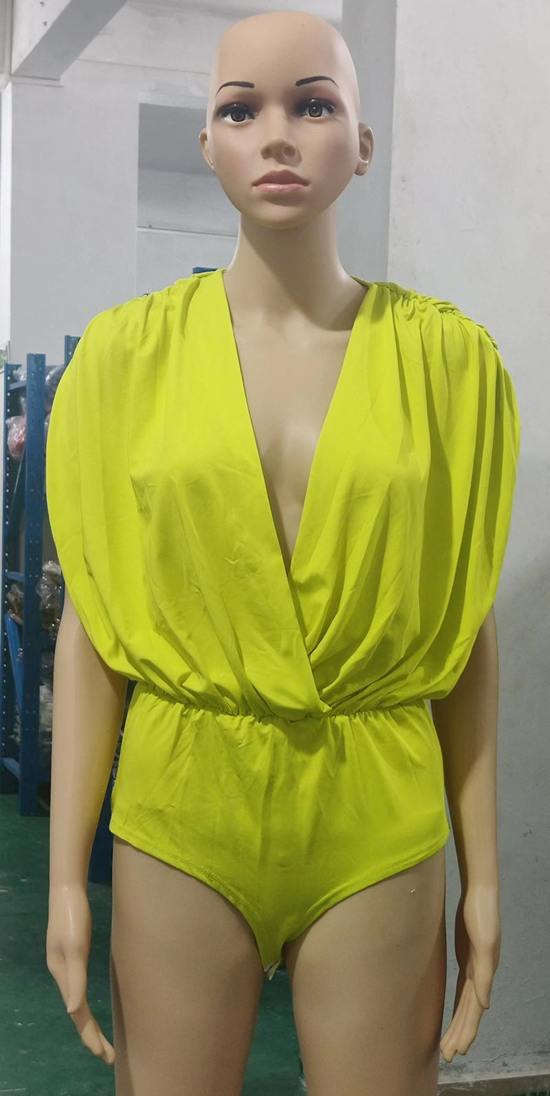 Women's Spring Summer Solid Bat Sleeves Top Print Wide Leg Pants Two-Piece Set 21