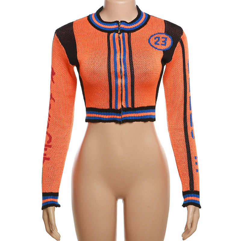 Women Letter Knitting Ribbed Top and Skirt two-piece set 39