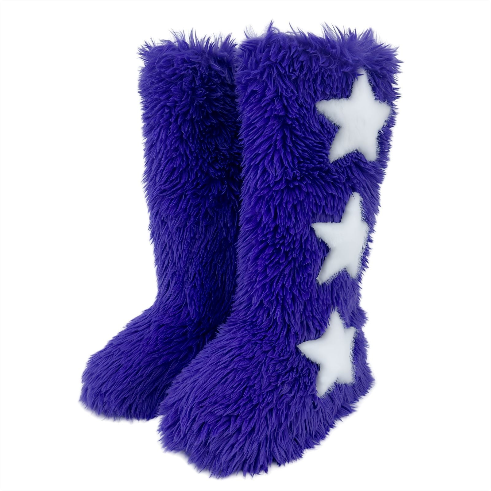Long-Tube Fur Boots Women's Winter High-Tube Snow Boots 9