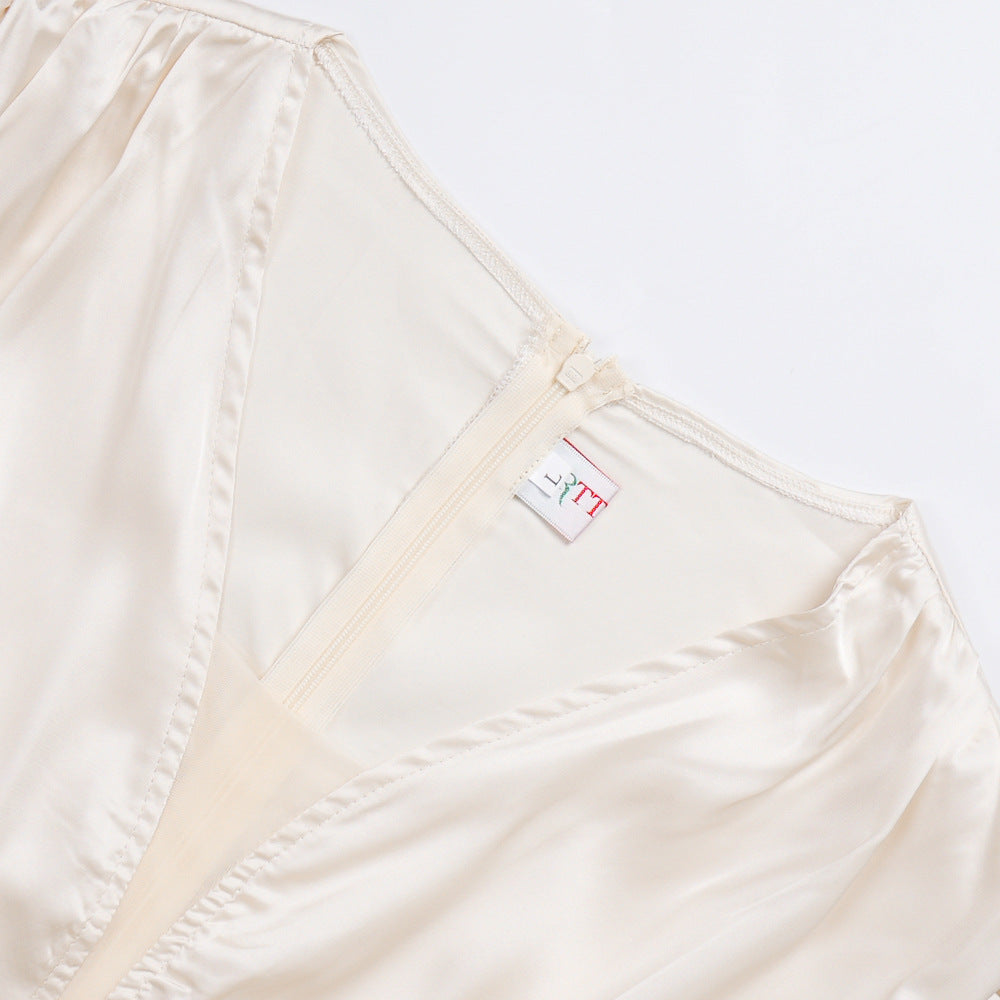 Elegant Solid Color Long Sleeve High Waist Formal Party Plus Size Dress Dubai Winter African Women's Clothing 20