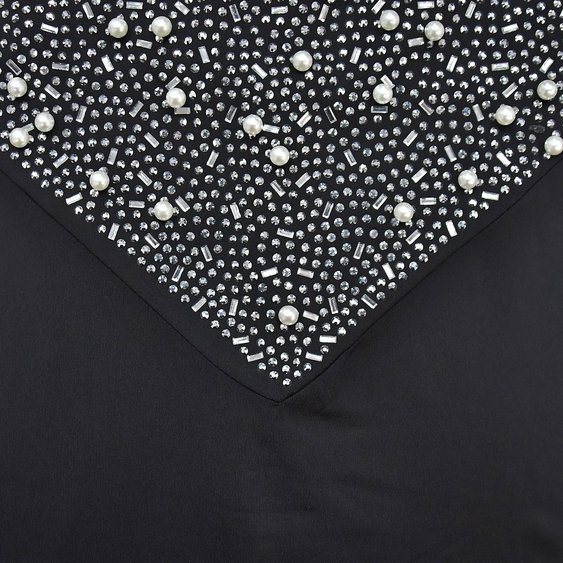 Fashion Women's Solid Color Beaded Mesh Sleeveless Long Dress 25