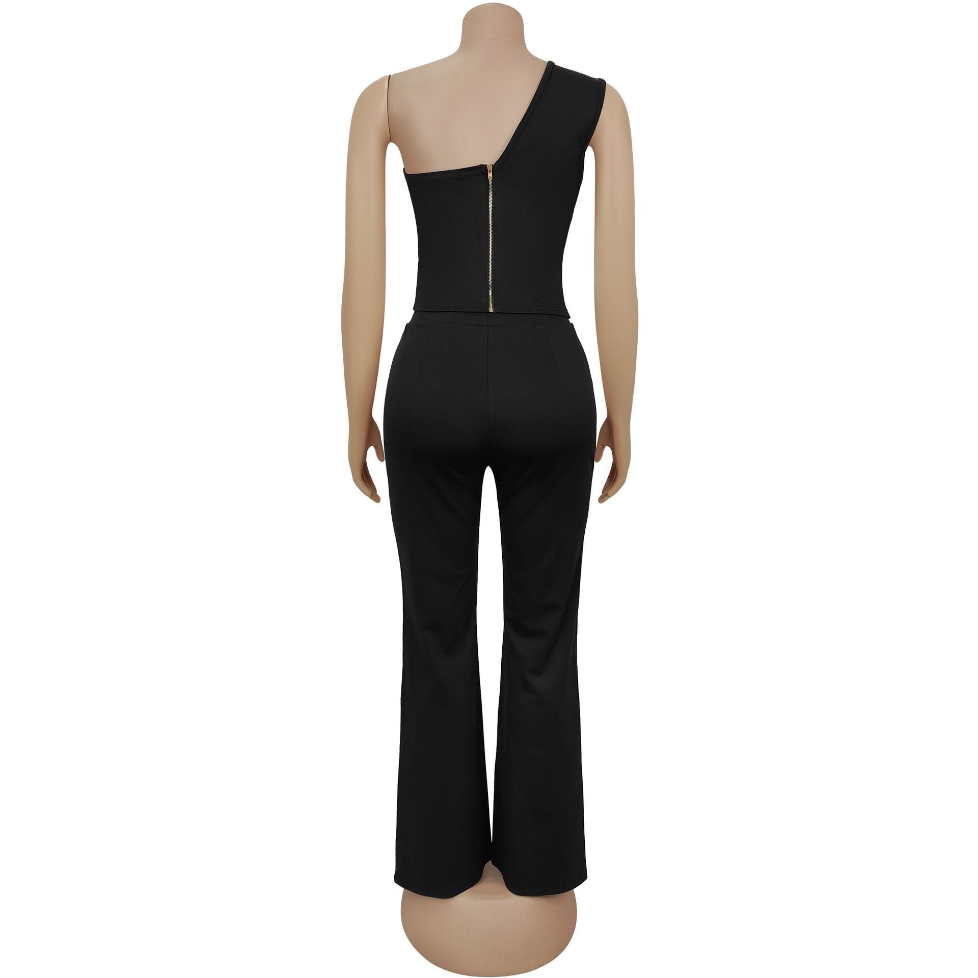 Women sleeveless top trousers two-piece set 10
