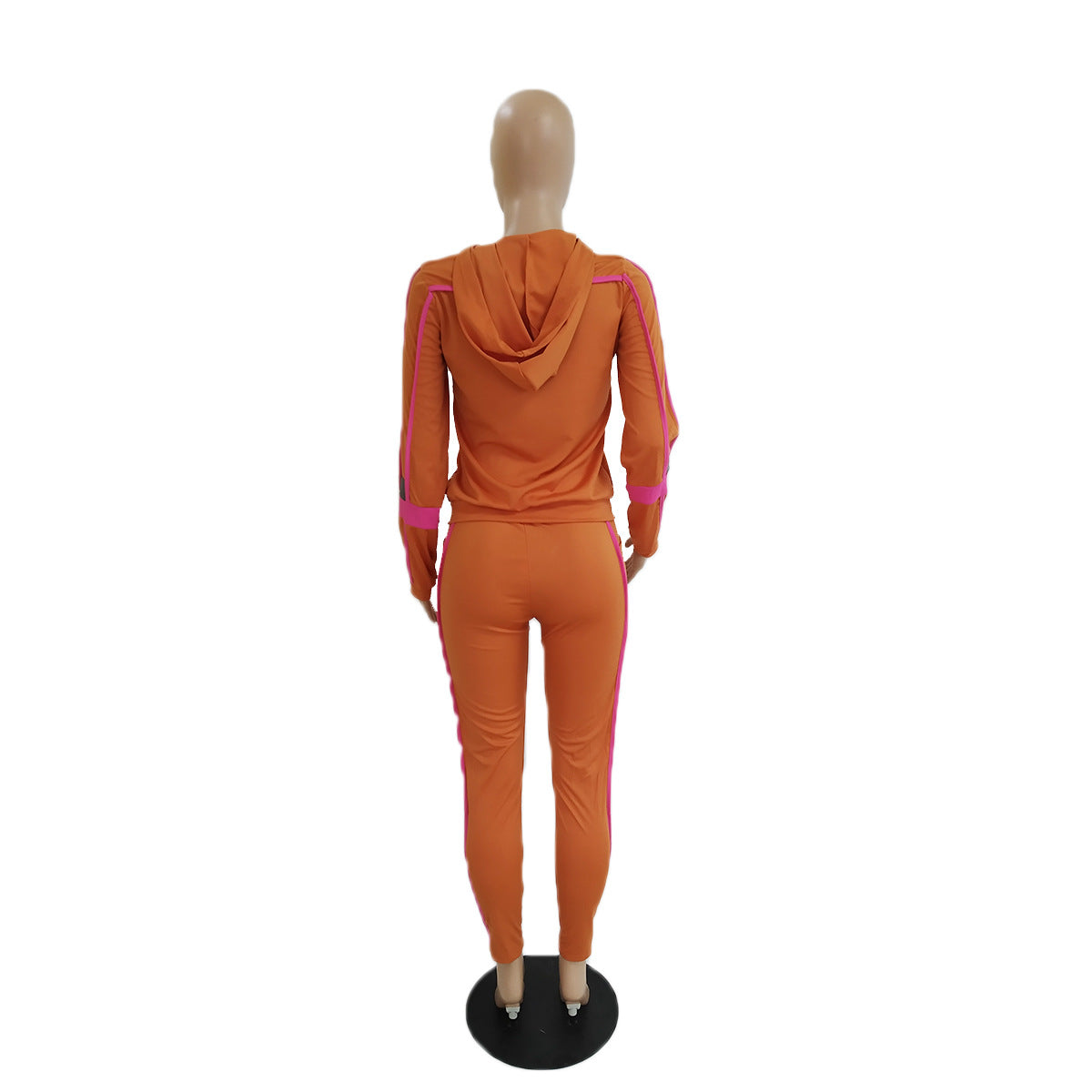 Women's Fashion Sports Casual Autumn And Winter Zipper Long Sleeves Two Piece Tracksuits 13