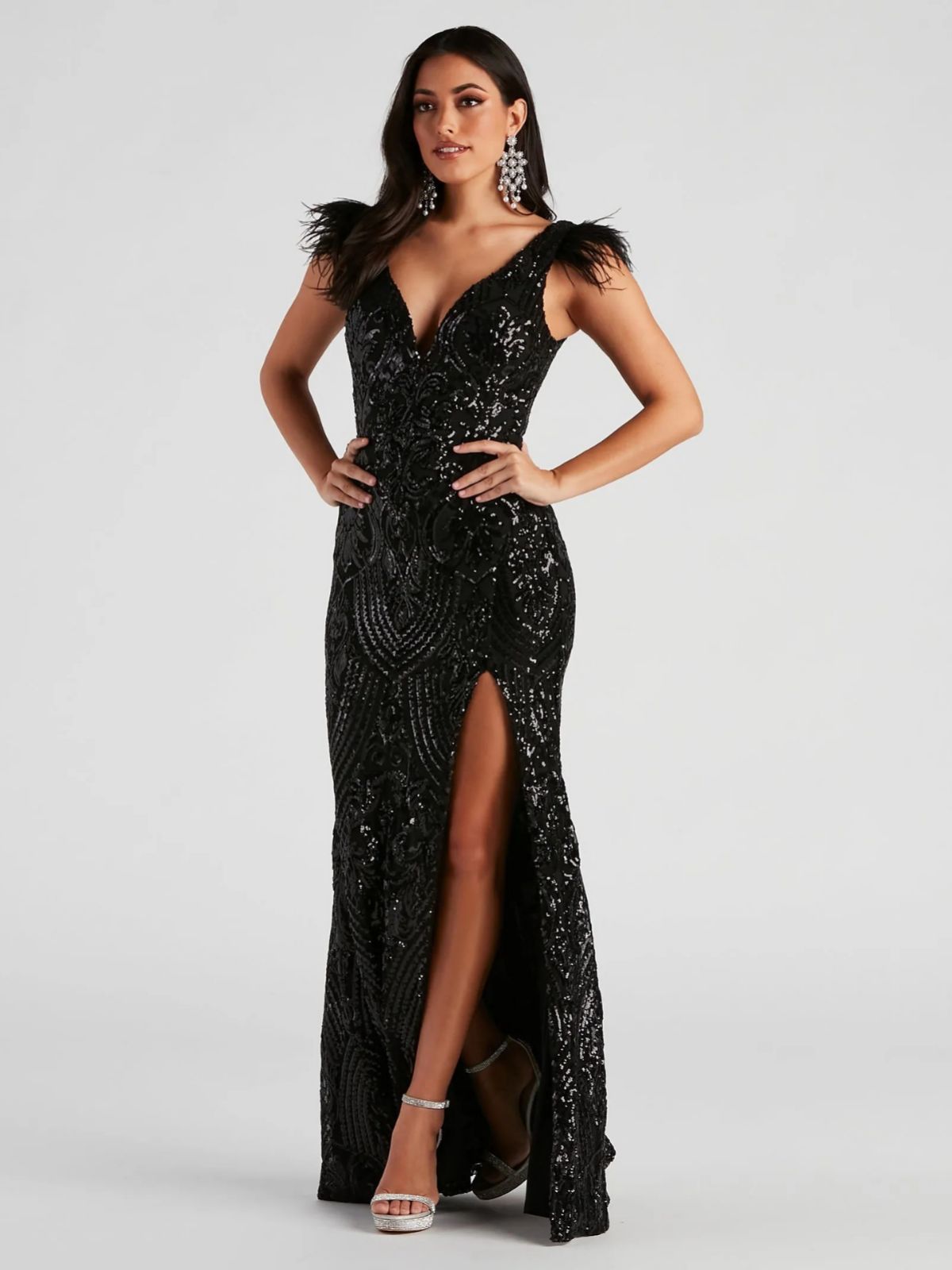 Women Summer Sequin Formal Party Evening Dress 4