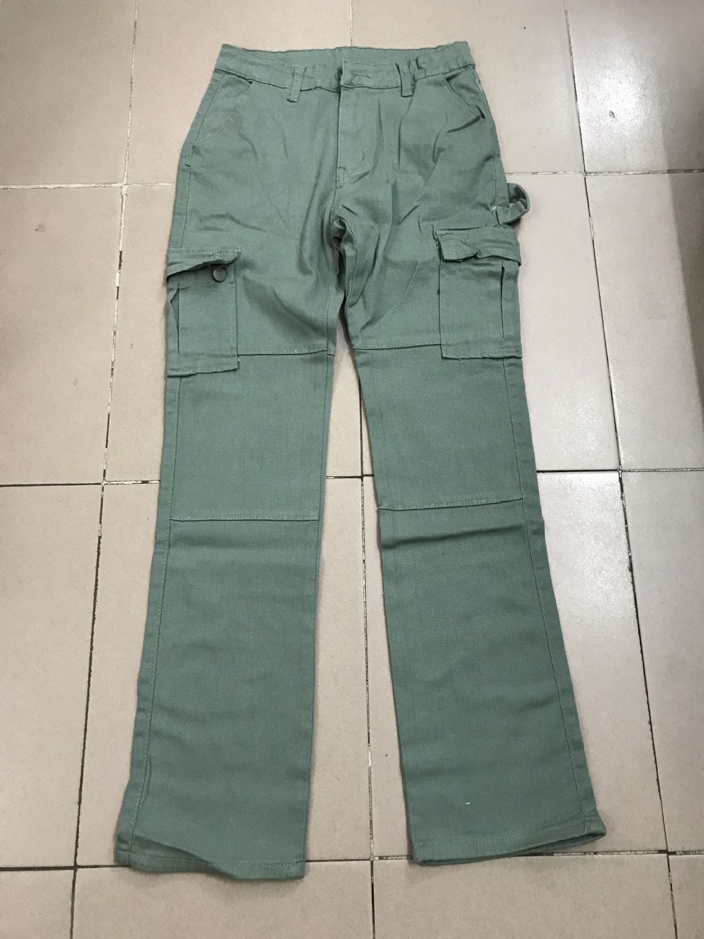 Women High Waist Multi Pocket Cargo Pants 14