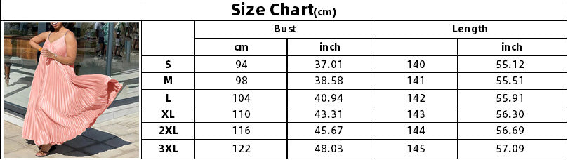 African Women's Summer Style Loose V-Neck Strap Pleated  Holidays Long Dress 14