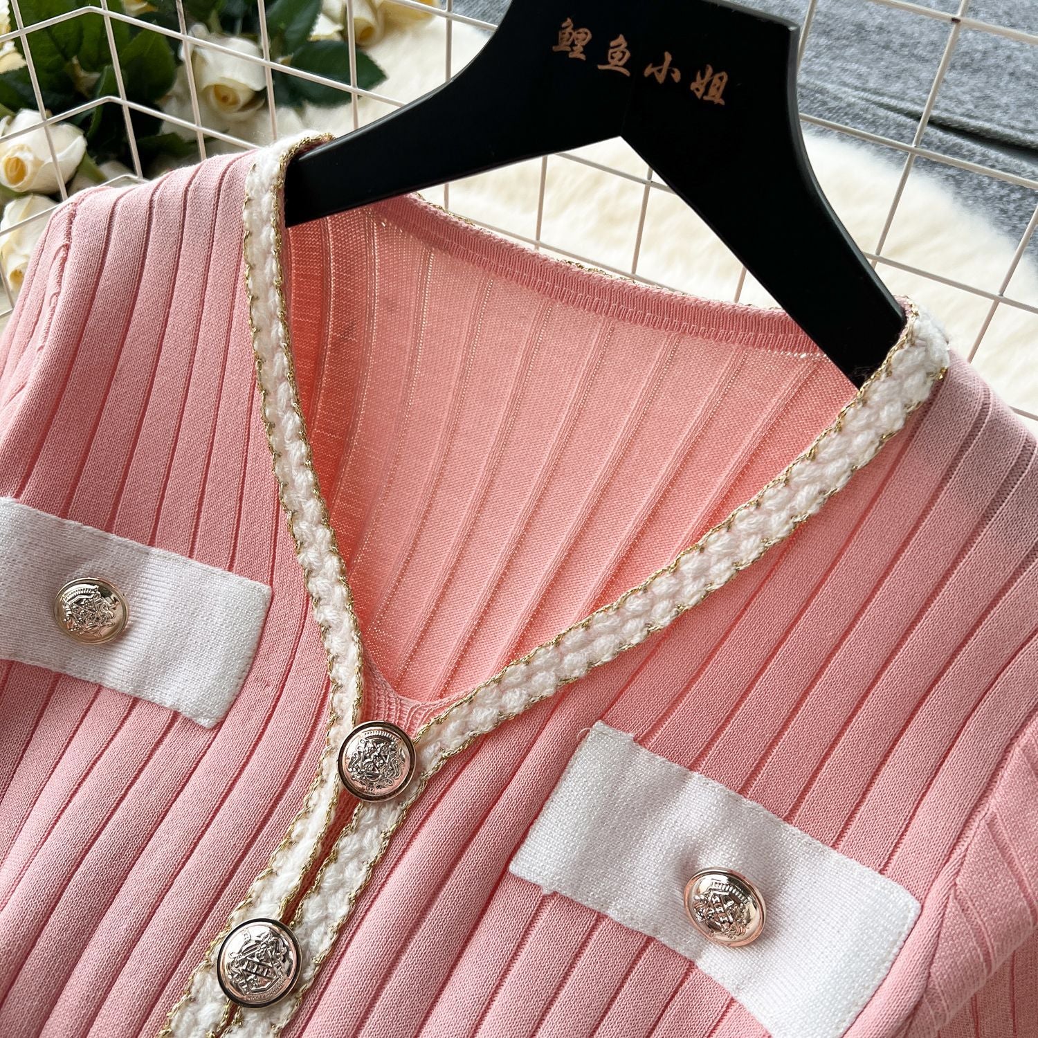 Summer Women's V-Neck Slim Waist Slim Fit Short Sleeve Knit Bodycon Mermaid Mini Dress 19