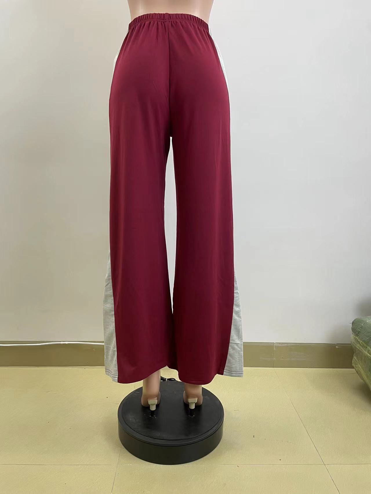 Women High Waist Loose Casual Pants 5