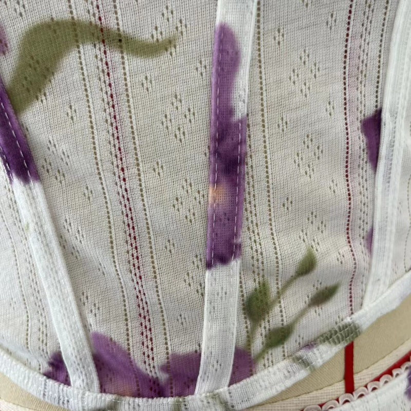 Women's Sexy Printed Camisole Slim Bodycon Skirt Two Piece Set 21