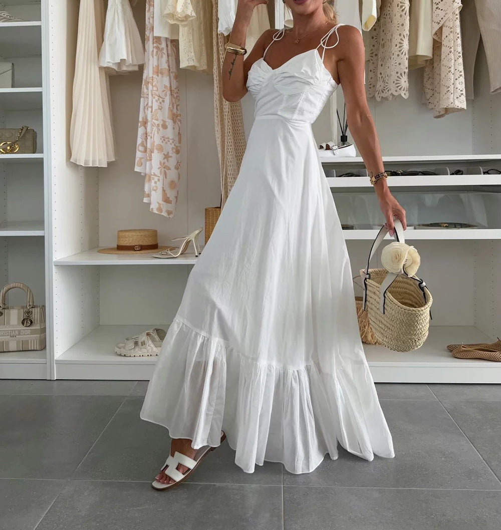 Women Summer Halter Backless Dress 8