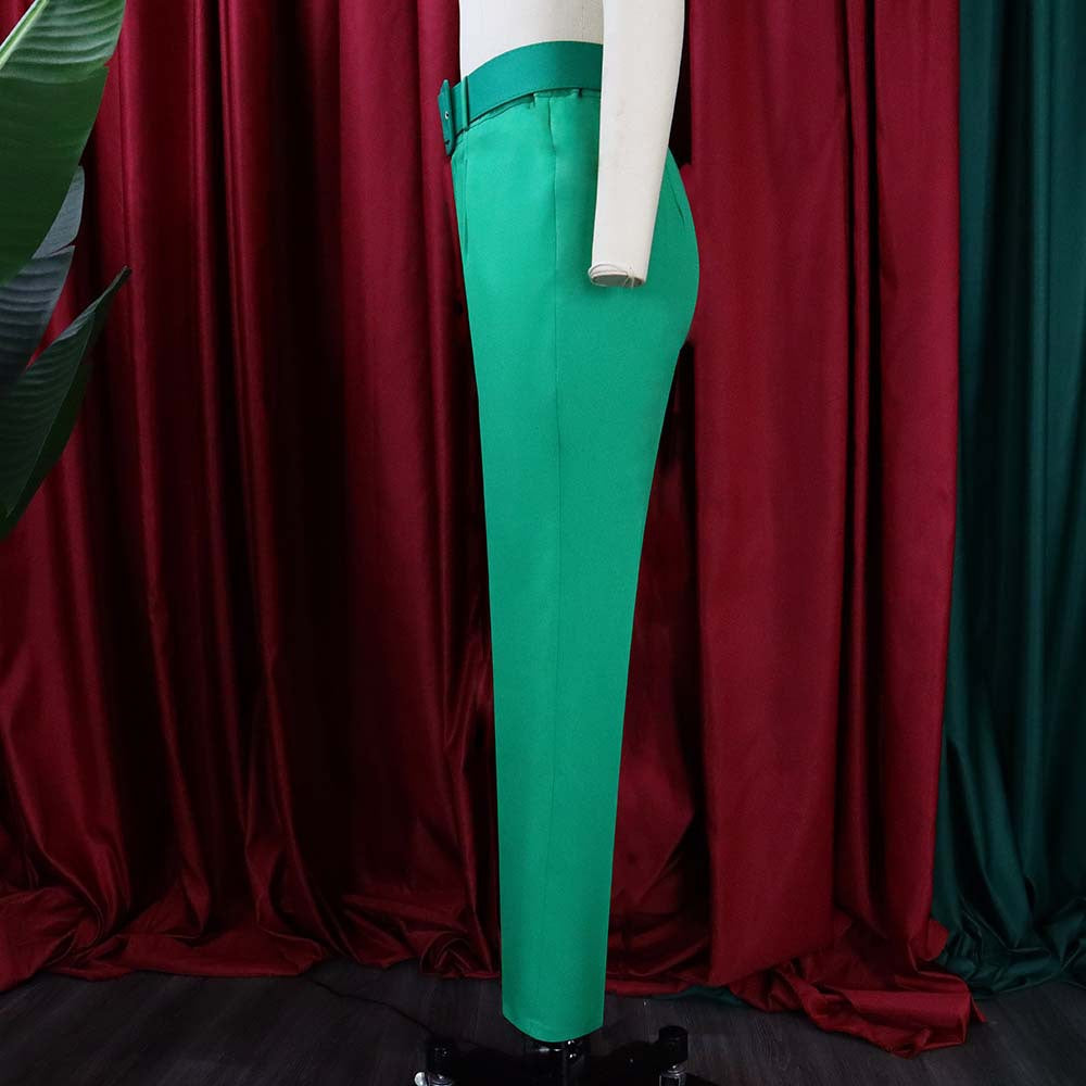 Women's Spring And Summer High Waist Casual Pants Slim Fit Set Career Women's Trousers Autumn Professional Pants 20