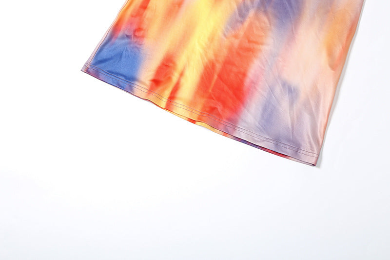 Women's Spring Halter Neck Tie Beaded Chain Slim Low Back Sexy Dress 37