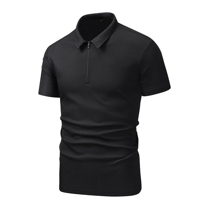 Men's summer Turndown Collar short-sleeved polo shirt and shorts two-piece set 21