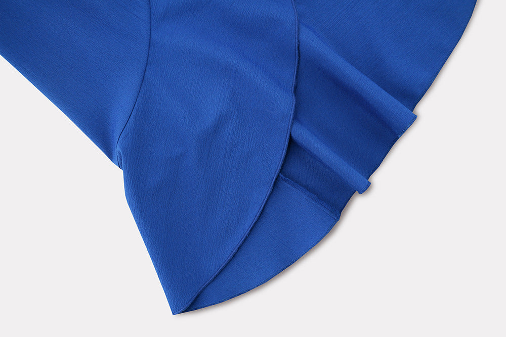 Plus Size Women V-Neck Ruffled Lace Dress 29