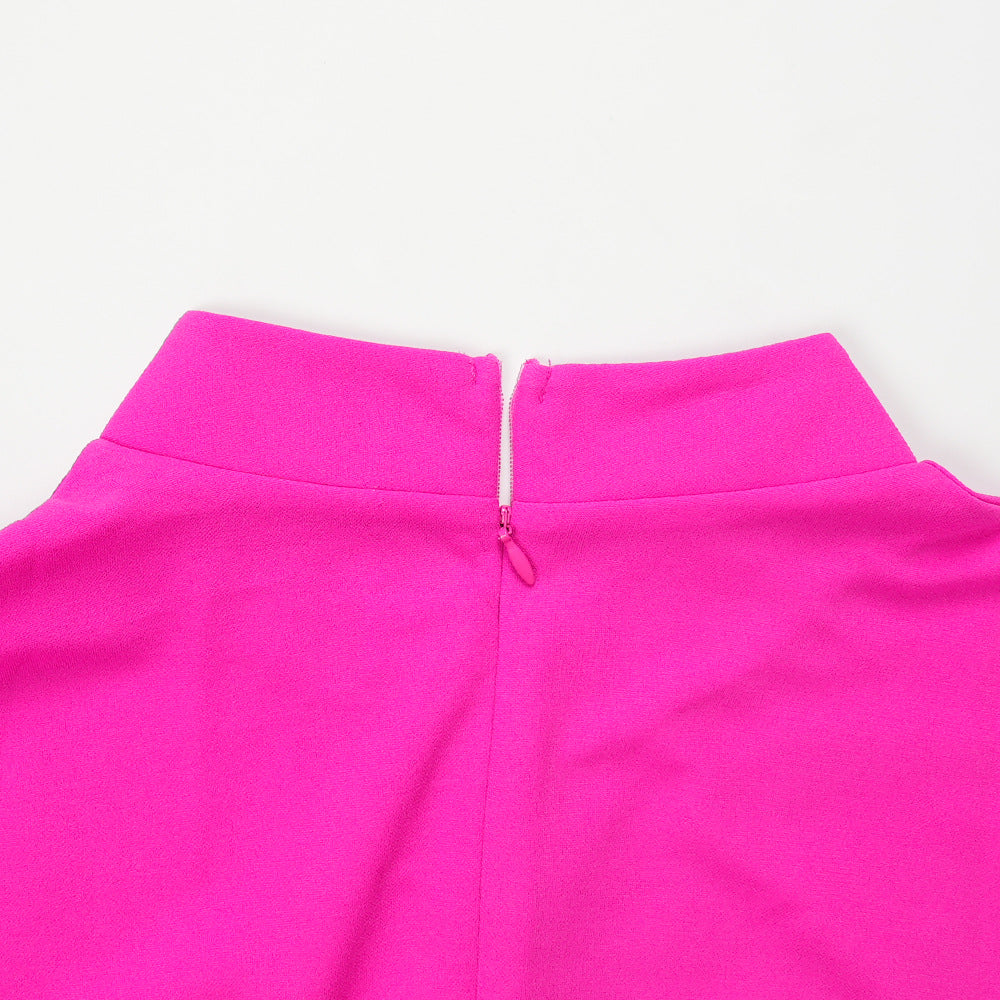 Women long-sleeved button fake two-piece Beaded dress 19