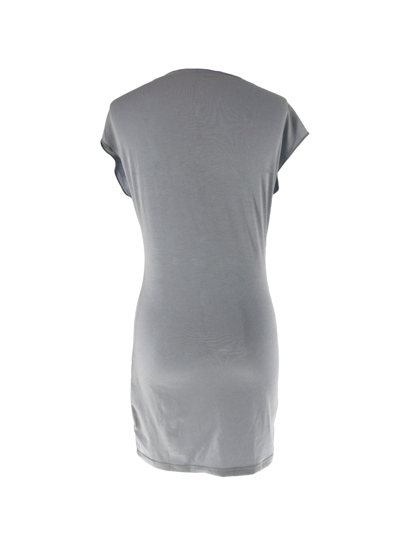 Women Summer Solid Sleeveless Round Neck Stretchy Dress 11