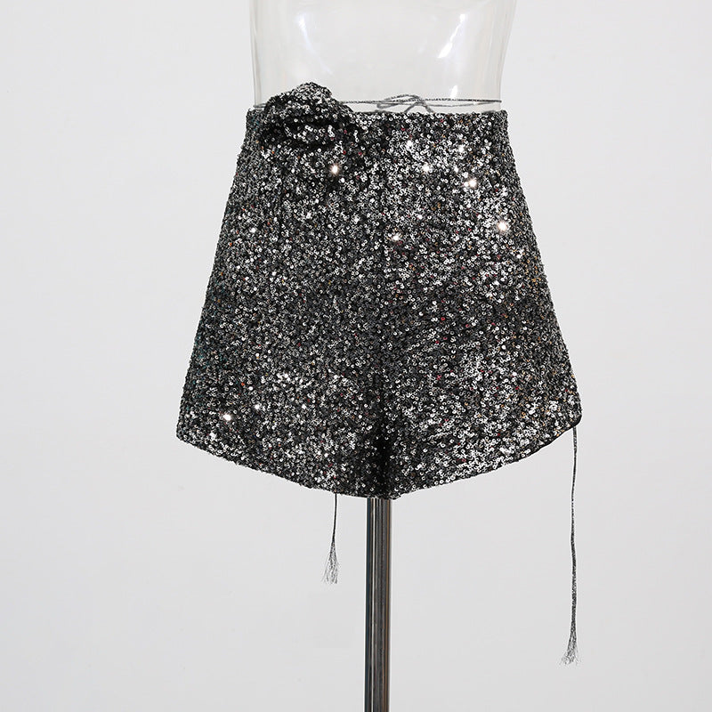 Women Sequin Sexy Trend Shorts 6
