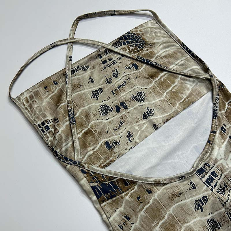 Women Summer Sexy Backless Suspender Sleeveless V-Neck Maxi Dress 14