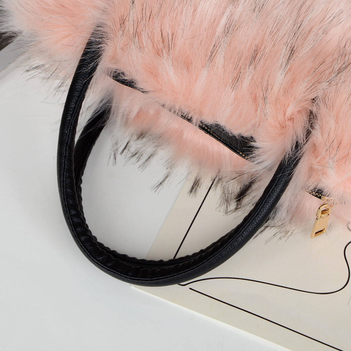 Fur Plush Bag Fashion Portable Shoulder Imitation Fur Bag 23