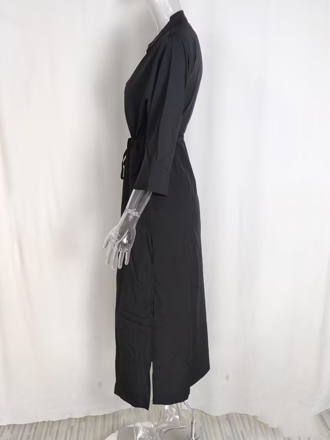 Women spring elegant Solid Maxi dress 20