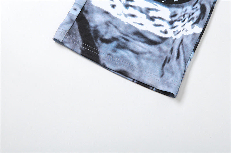 Fall Women Print Style Straight Casual Pants 15