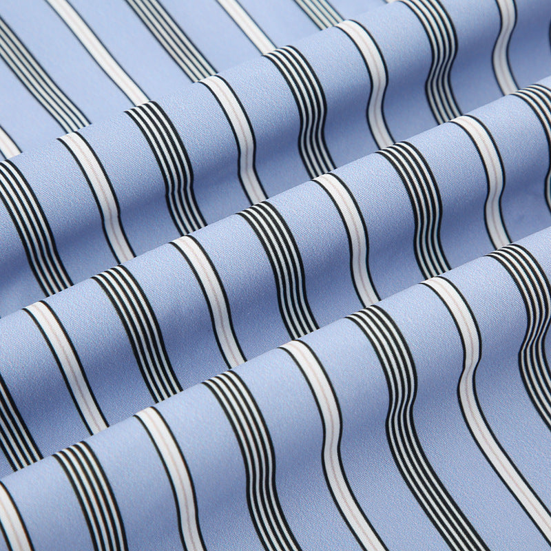 Women Summer Multi-Color Striped Lace Up Loose Wide Leg Pants 18