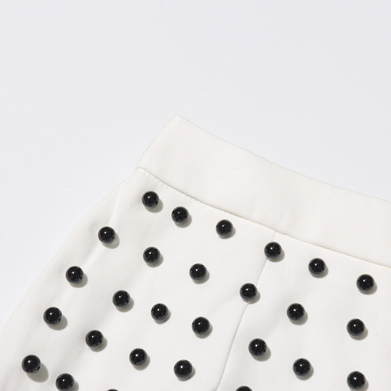 Women beaded top + skirt two-piece set 18