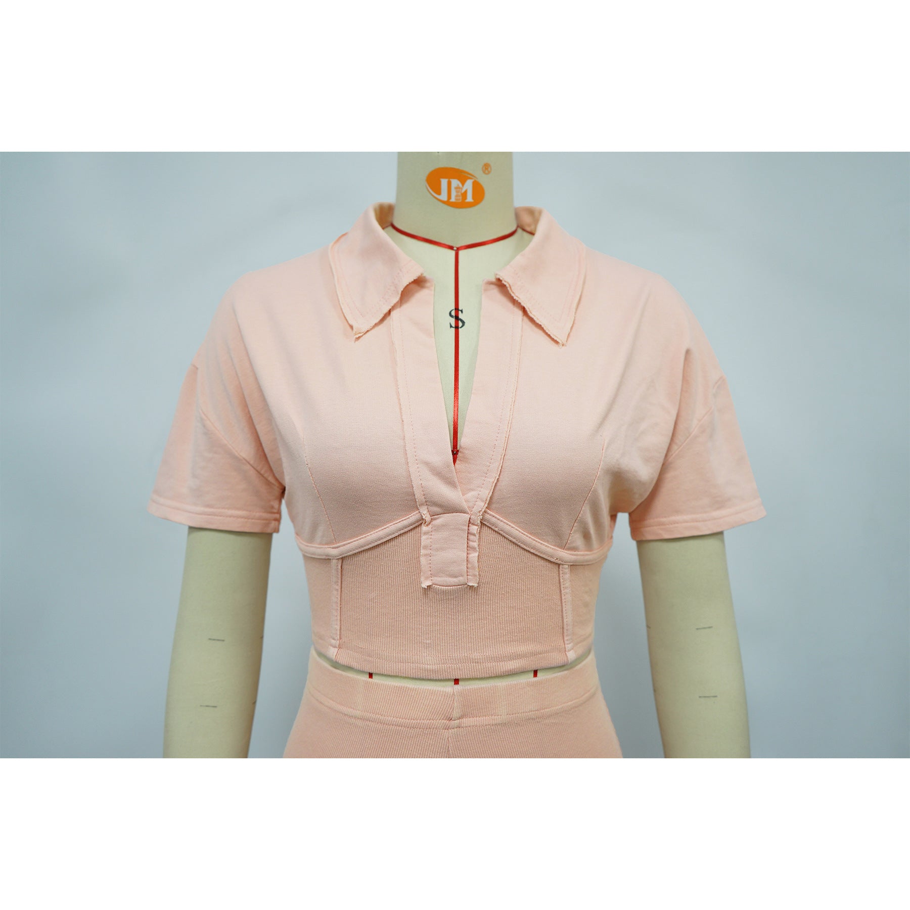 Women Sport Short-Sleeved Top and Pant Two-Piece Set 35